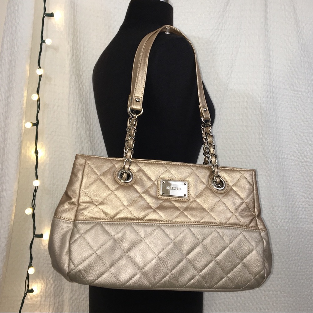 🧨 3for $30 Nine West Large Metallic Shoulder Bag